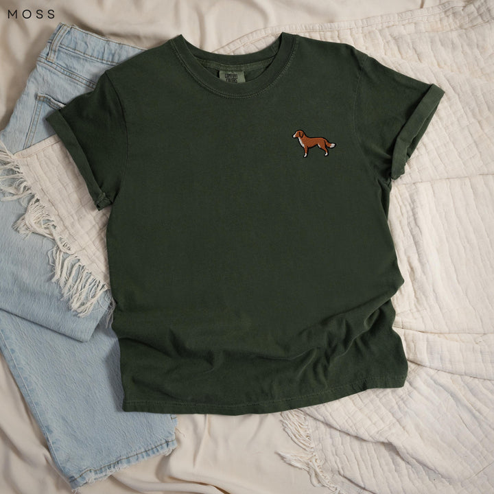 Nova Scotia Duck Tolling Retriever Embroidered T-Shirt, Comfort Colors® Toller Tee, Retriever Dog Lover Gift