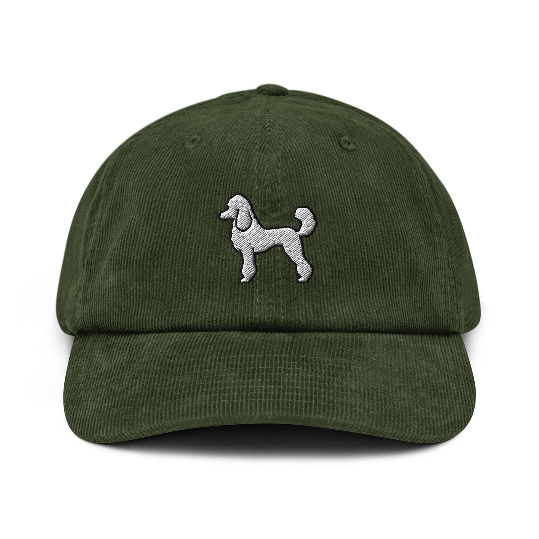 Standard Poodle Embroidered Corduroy Cap, Curly Poodle Dog Hat, French Poodle Mom Gift