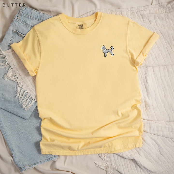 Standard Poodle Embroidered T-Shirt, Comfort Colors® Poodle Tee, French Poodle Mom Gift